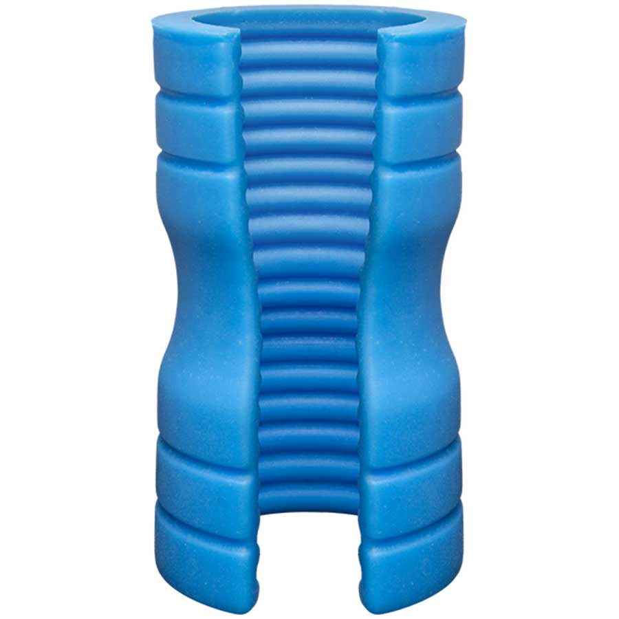 Platinum Silicone Split Sleeve Ribbed Male Masturbator & Stroker by Optimale、mySite、bottomscart