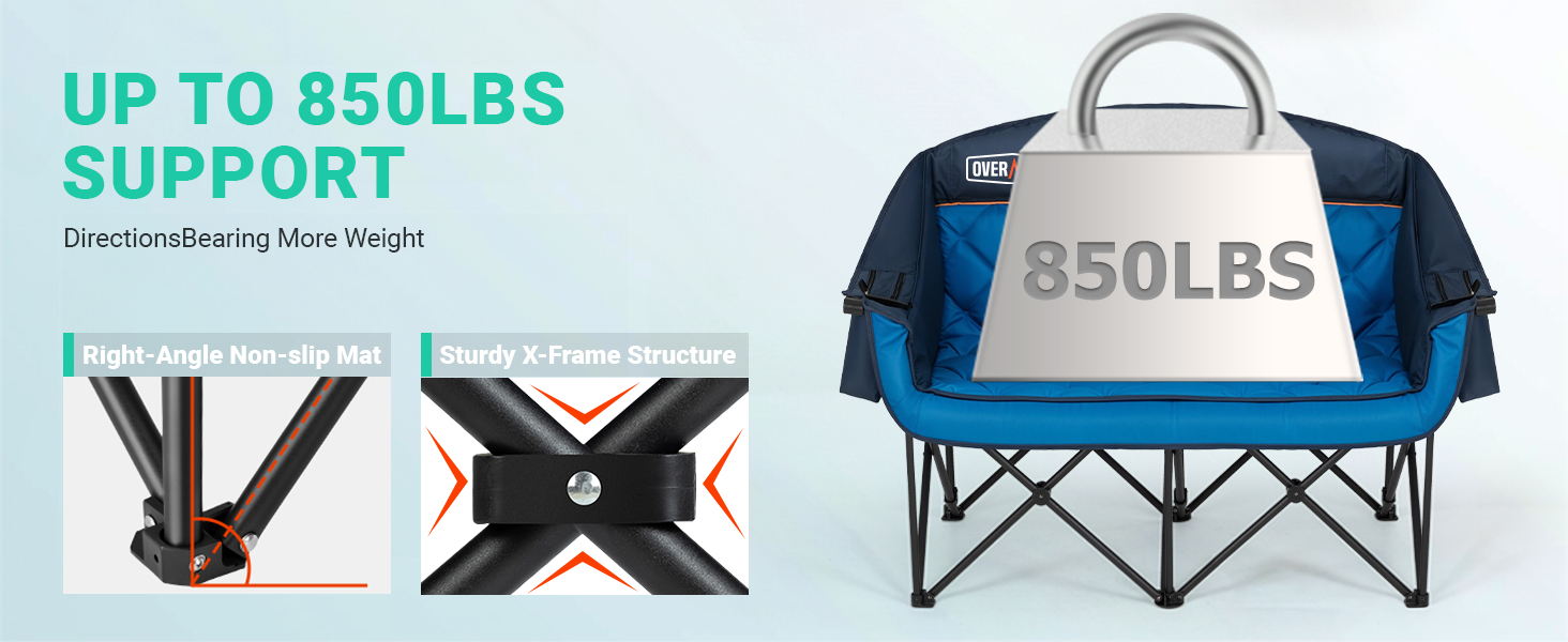Overmont Oversized Double Camping Chair