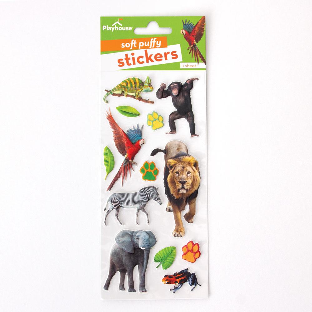  Puffy Stickers - Zoo Animals、mySite、ghnorth