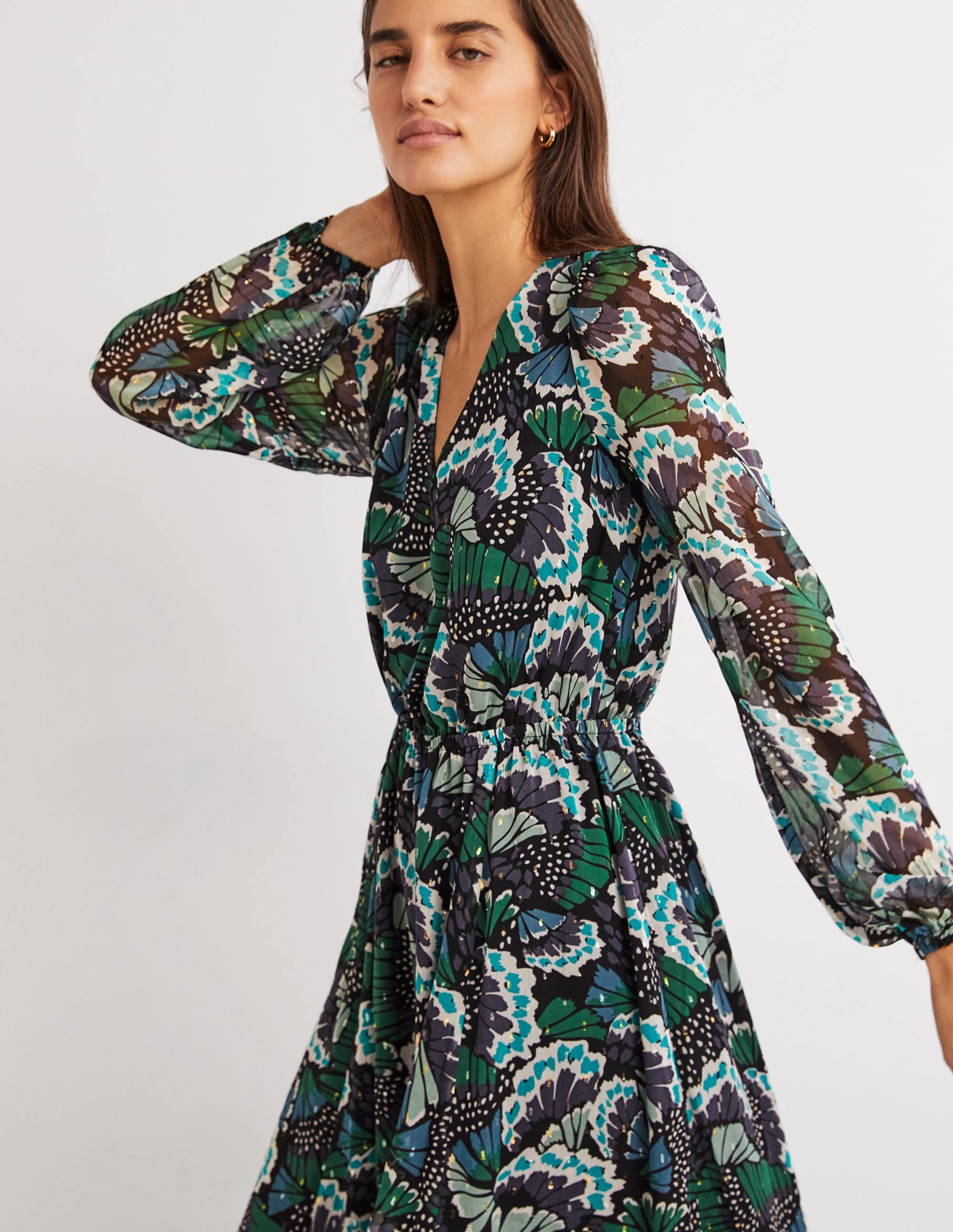  Metallic Detail Maxi Dress-Black, Petal Stamp、mySite、ashleygrahame