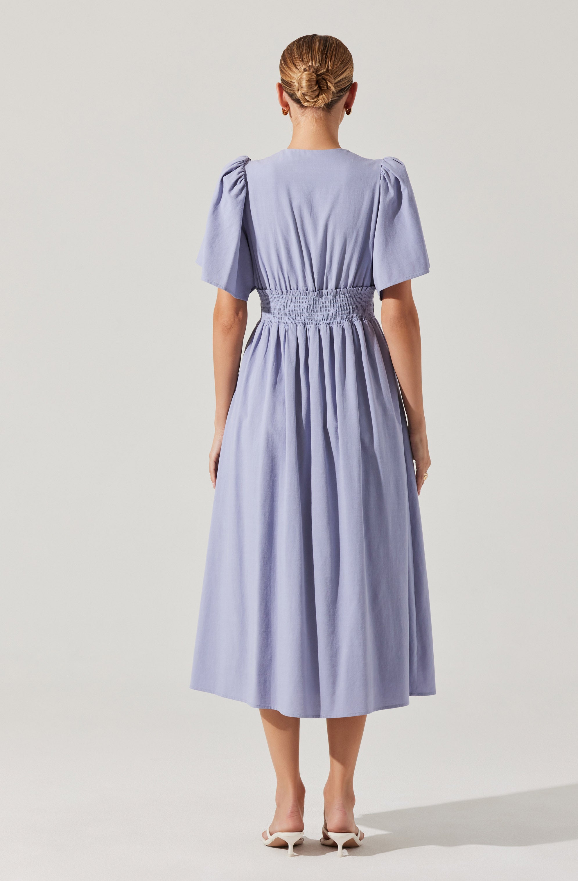Hadleigh Scallop Trim Midi Dress、mySite、solidvoid