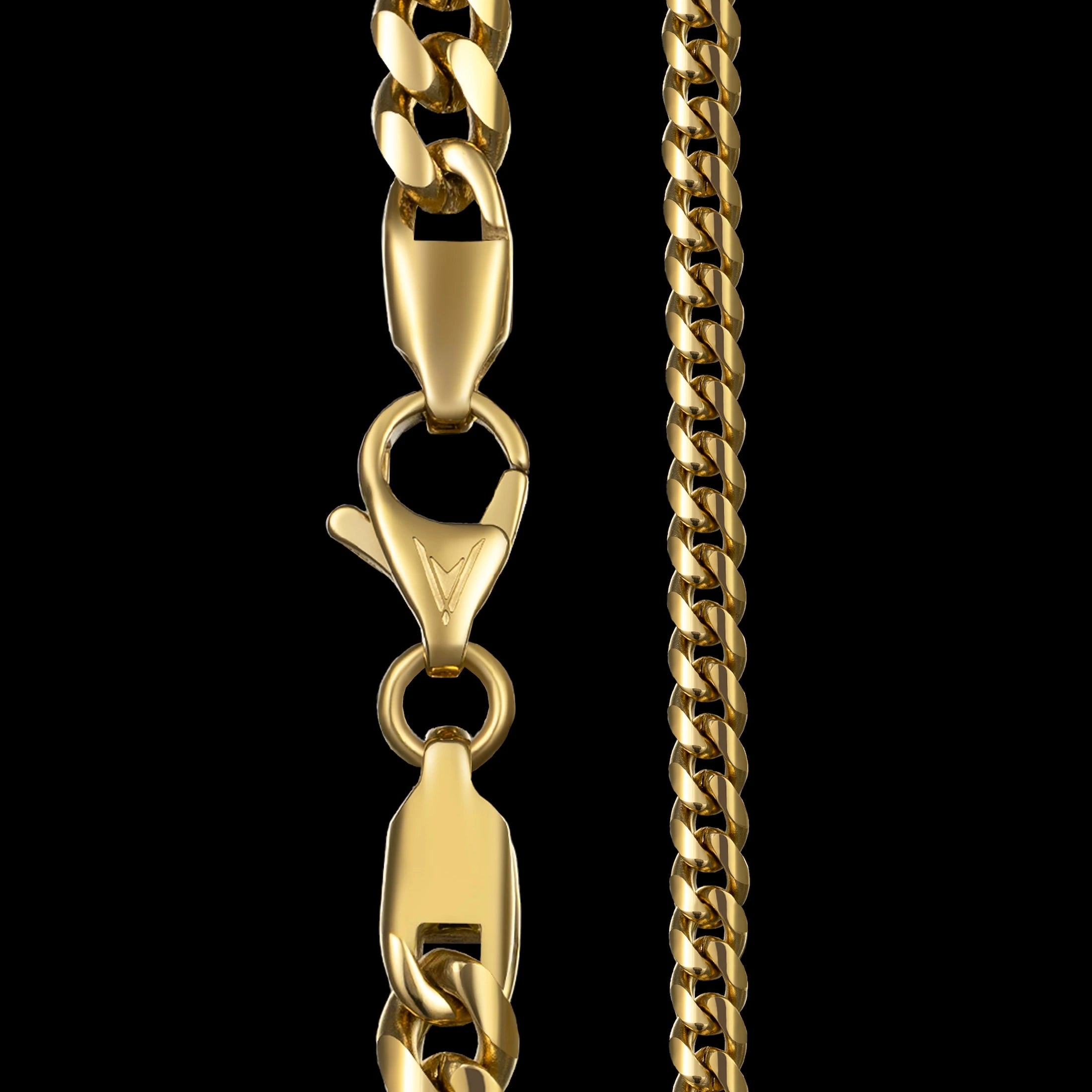 Cuban Chain Necklace, 5MM - 14K Gold、mySite、botmansion