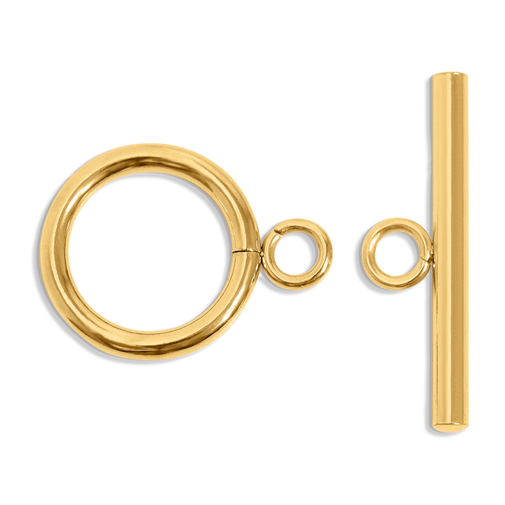 18K Gold PVD Stainless Steel Circle Toggle Clasp / ENC0047、mySite、dreamappss