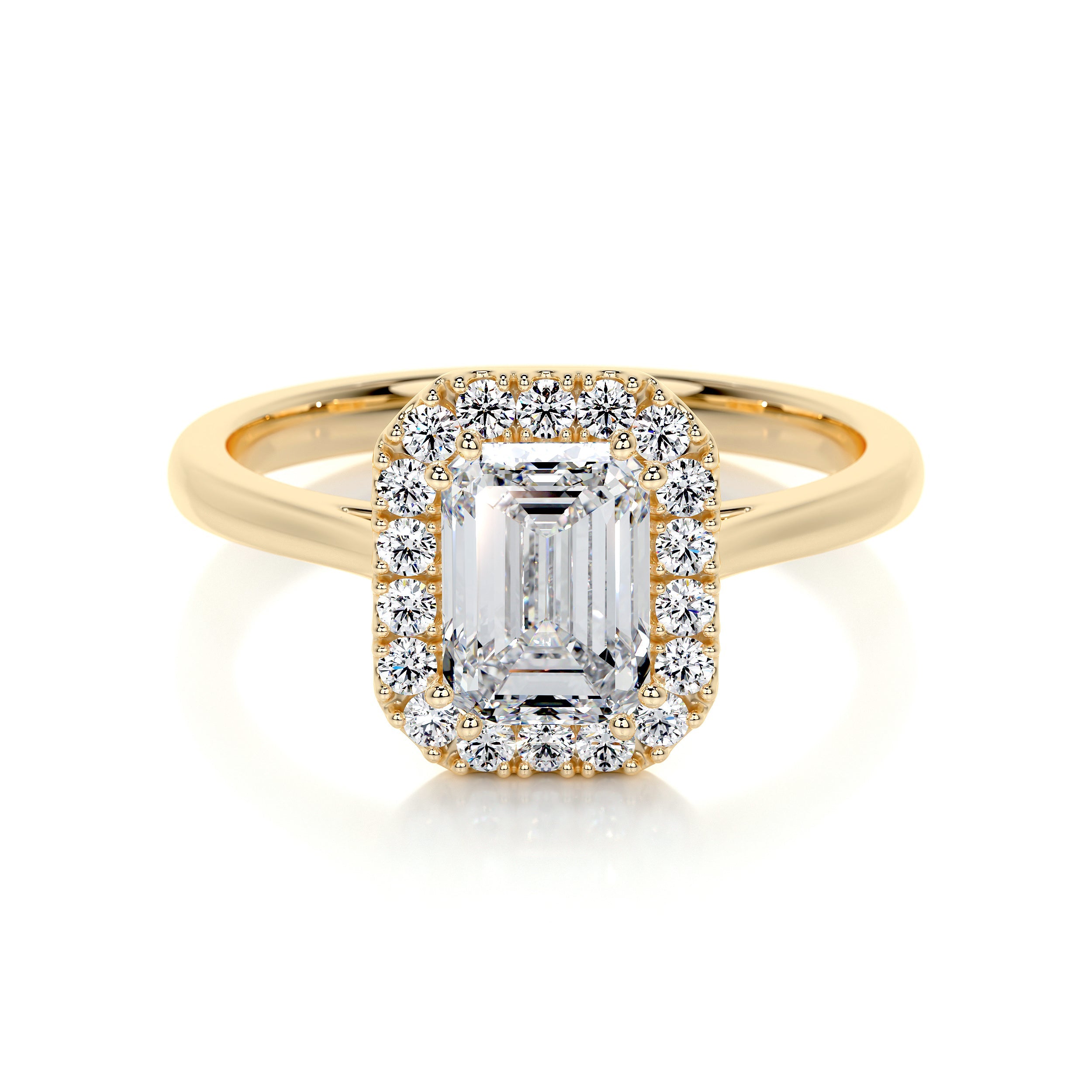 Vanessa Lab Grown Diamond Ring -18K Yellow Gold、mySite、hinf8tx79