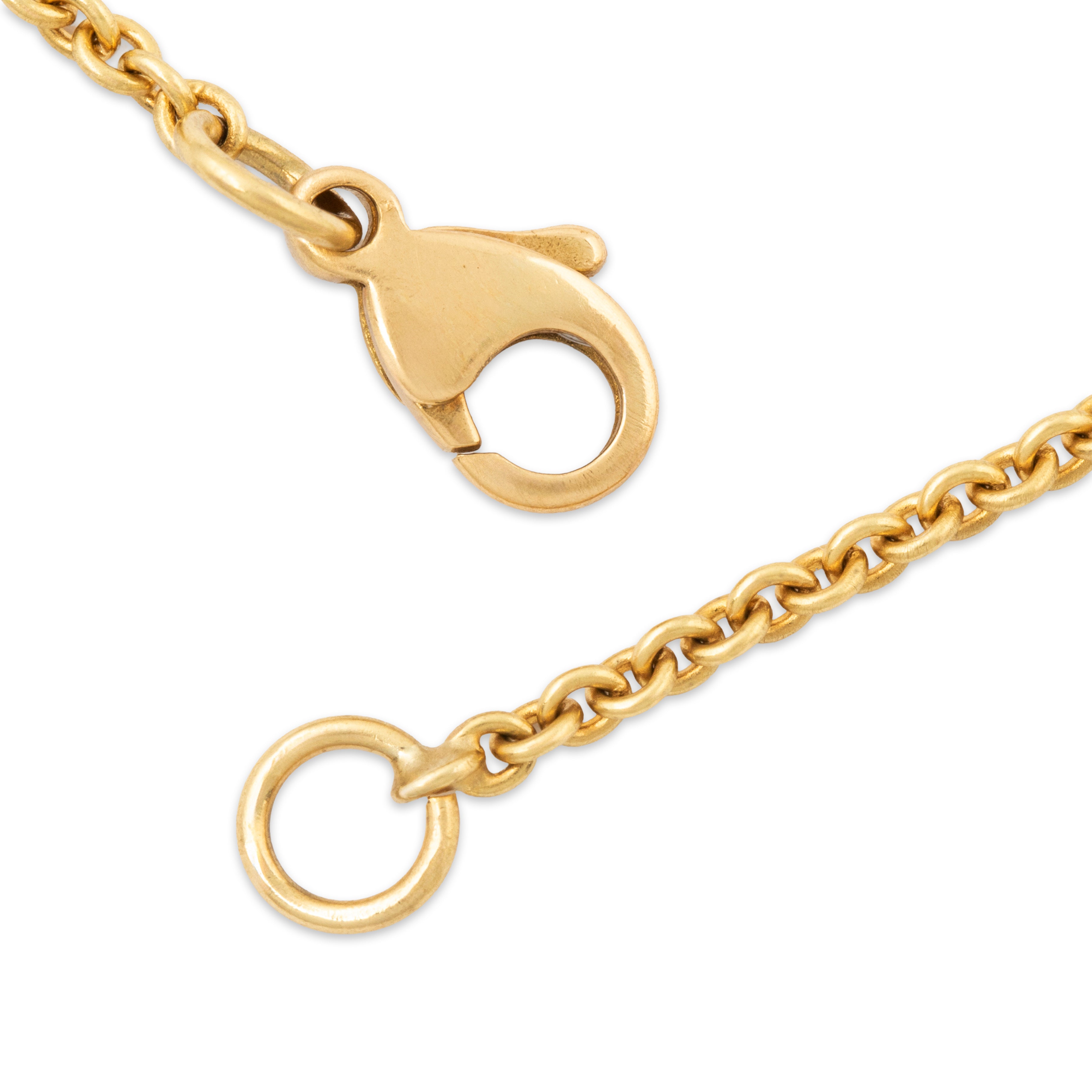 Vintage 18k Yellow Gold .50cttw Diamond Quatrefoil Station Necklace 15.5、mySite、hinf8tx79