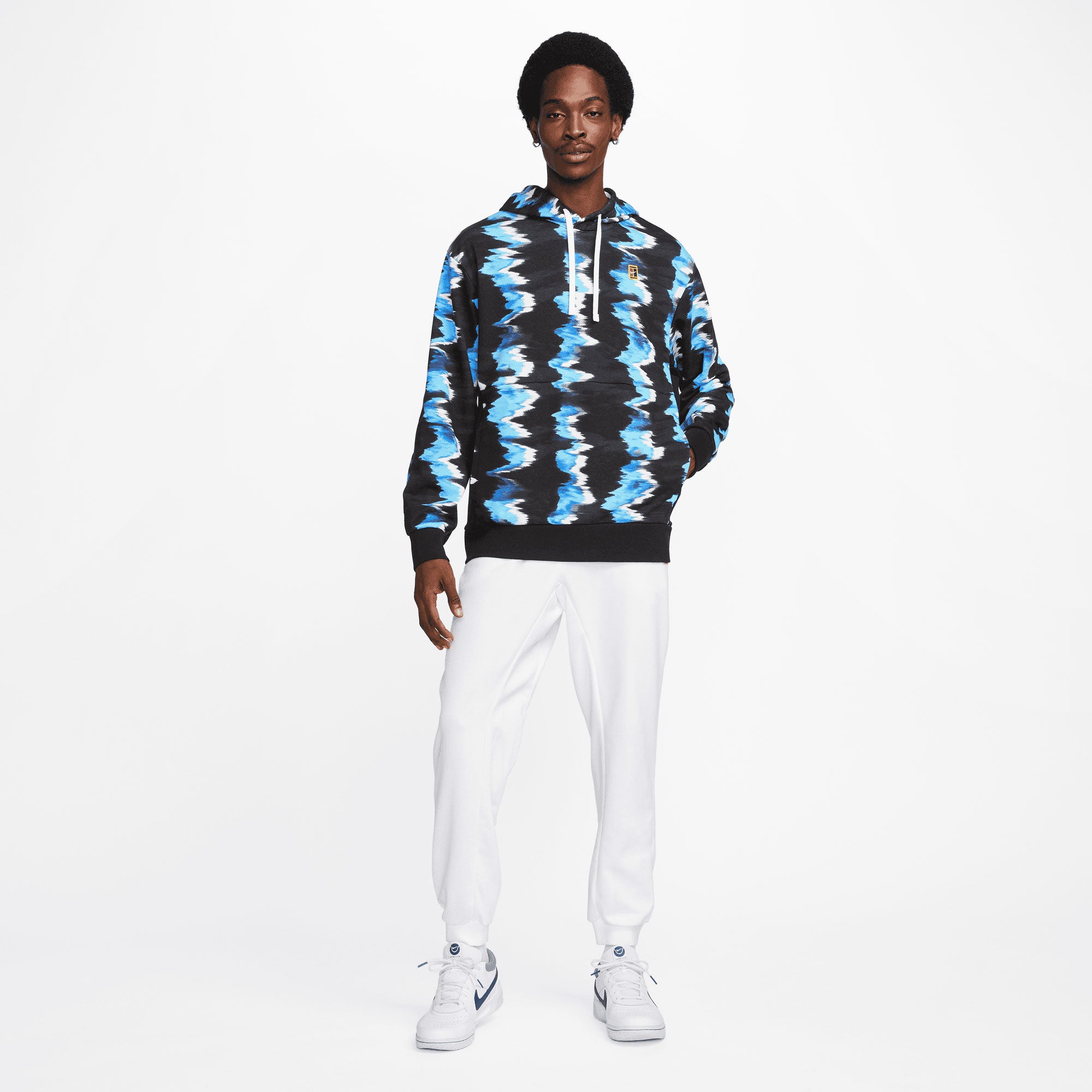 NikeCourt Dri-FIT Heritage Men's Fleece Printed Tennis Hoodie