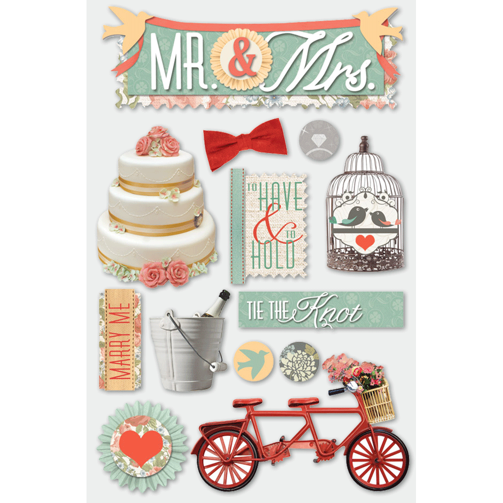  Mr. & Mrs. 3-D Stickers、mySite、ghnorth