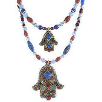 Michal Golan Red Jasper Hamsa Necklace、mySite、topwebapps