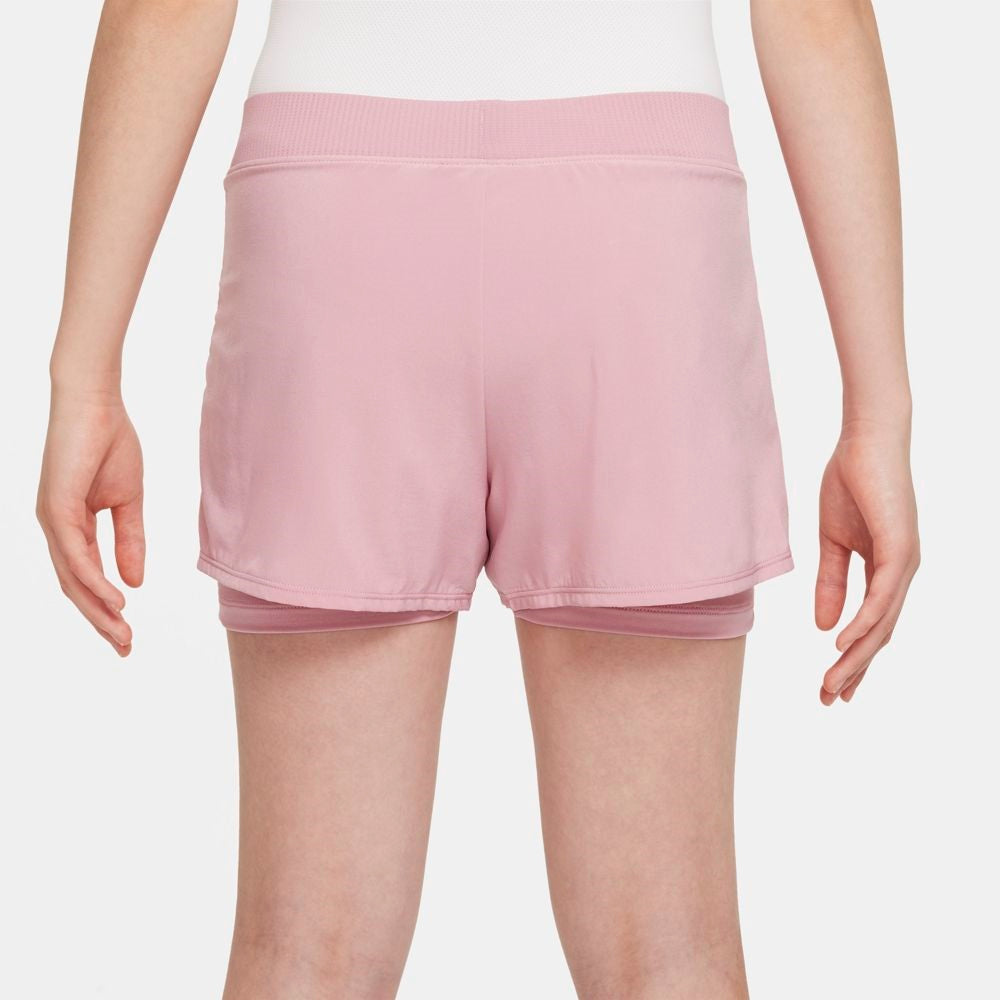 Nike Girls' Dri-FIT Victory Shorts (Elemental Pink/White)、mySite、neckold
