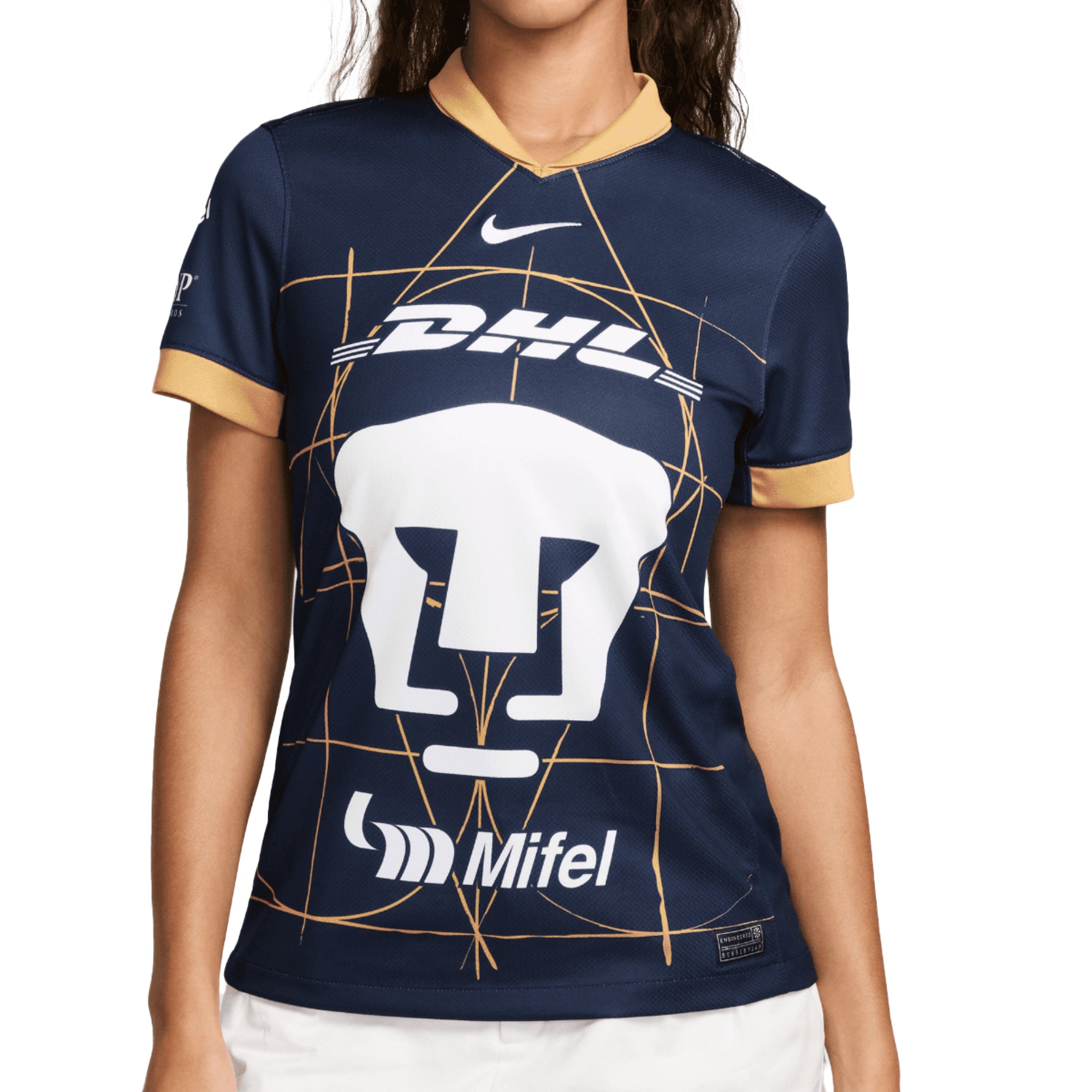 Nike Women's Pumas UNAM 2024/25 Away Jersey Obsidian/Truly Gold/White、mySite、bottomscart