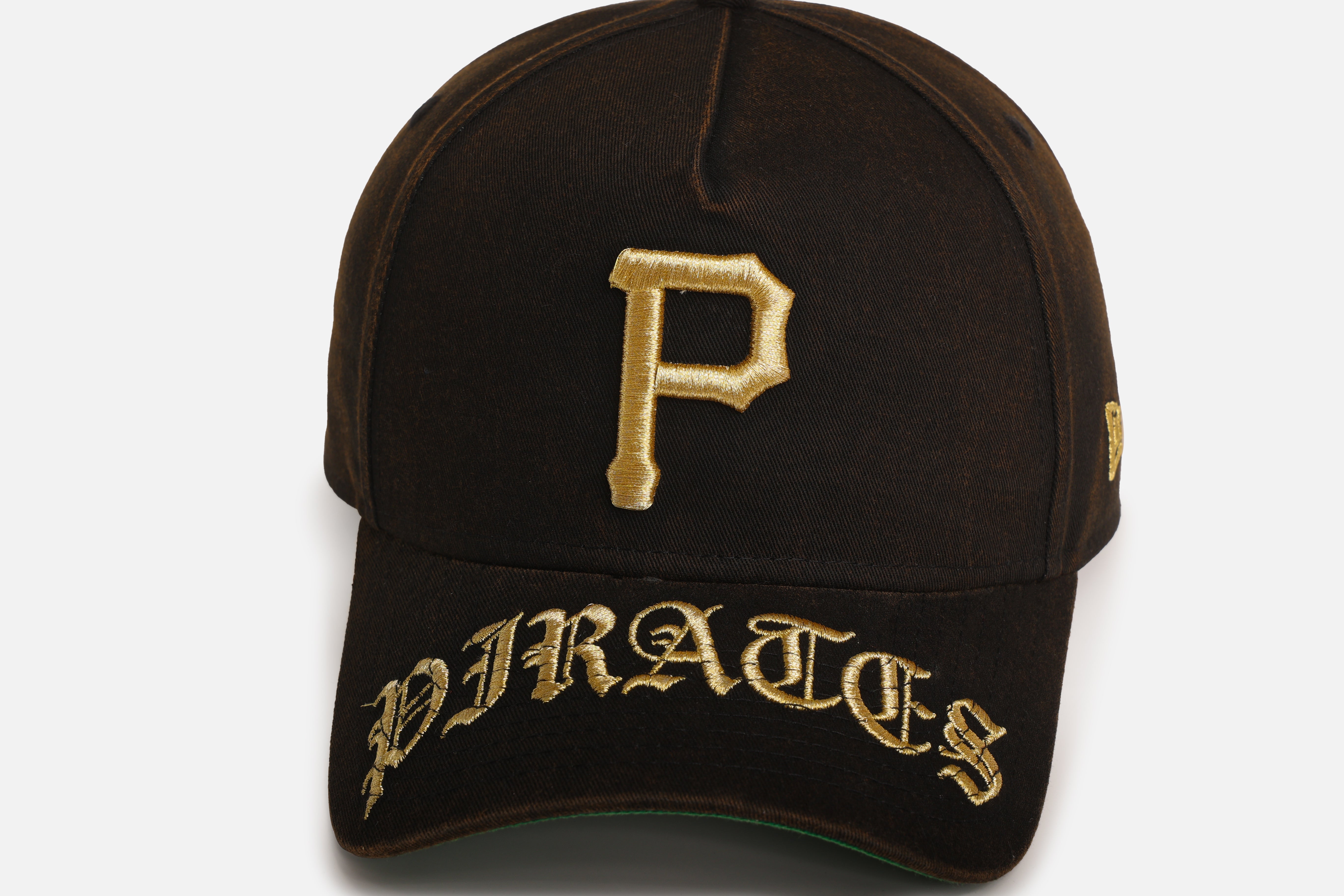 New Era Pittsburgh Pirates 'Washed Gothic Visor' 9OFRTY A-Frame Snapback Black、mySite、zt4zffjzw