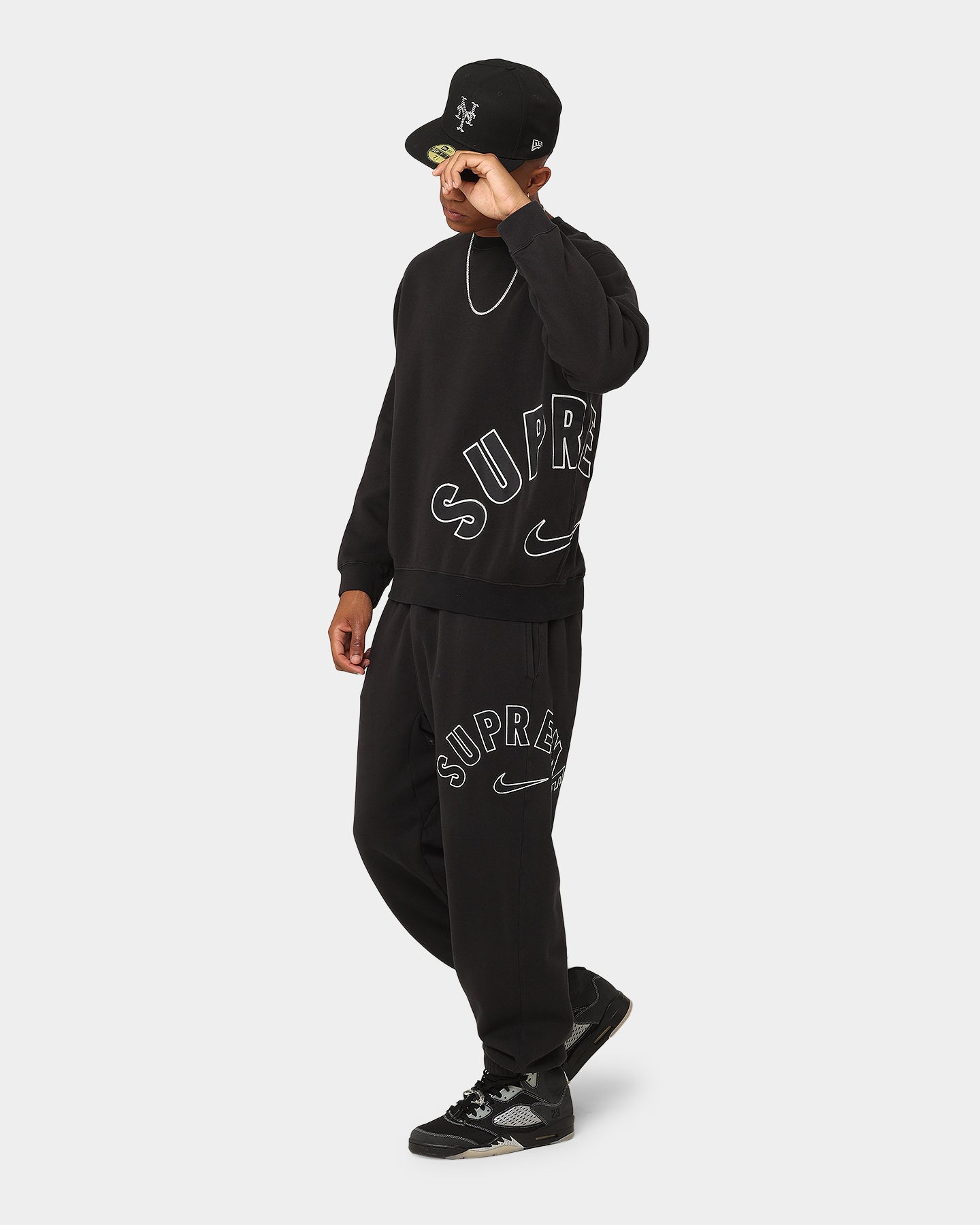 Supreme X Nike Arc Crewneck Black、mySite、zt4zffjzw