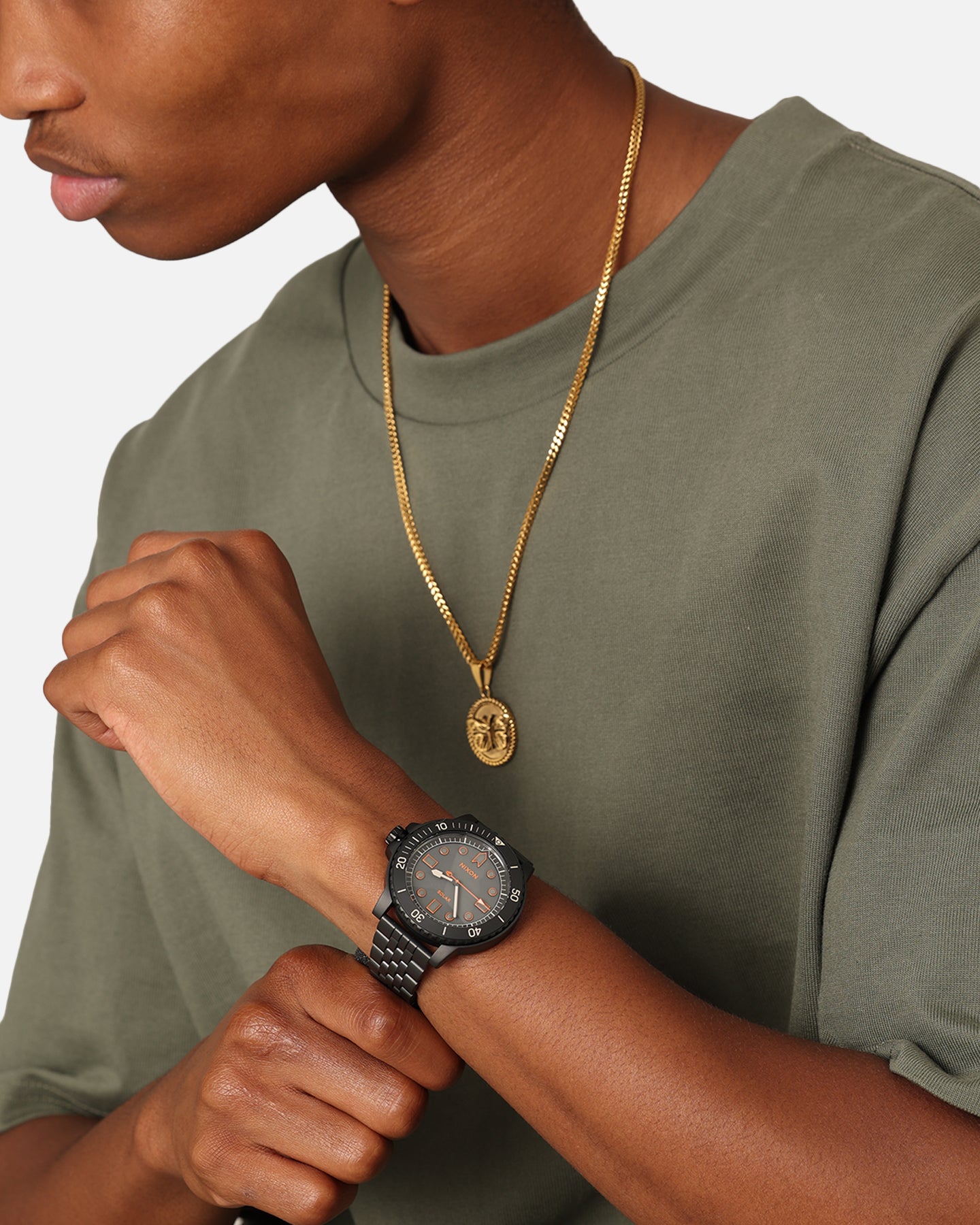 Nixon Stinger 44 Solar Watch Black/Luminescent、mySite、zt4zffjzw