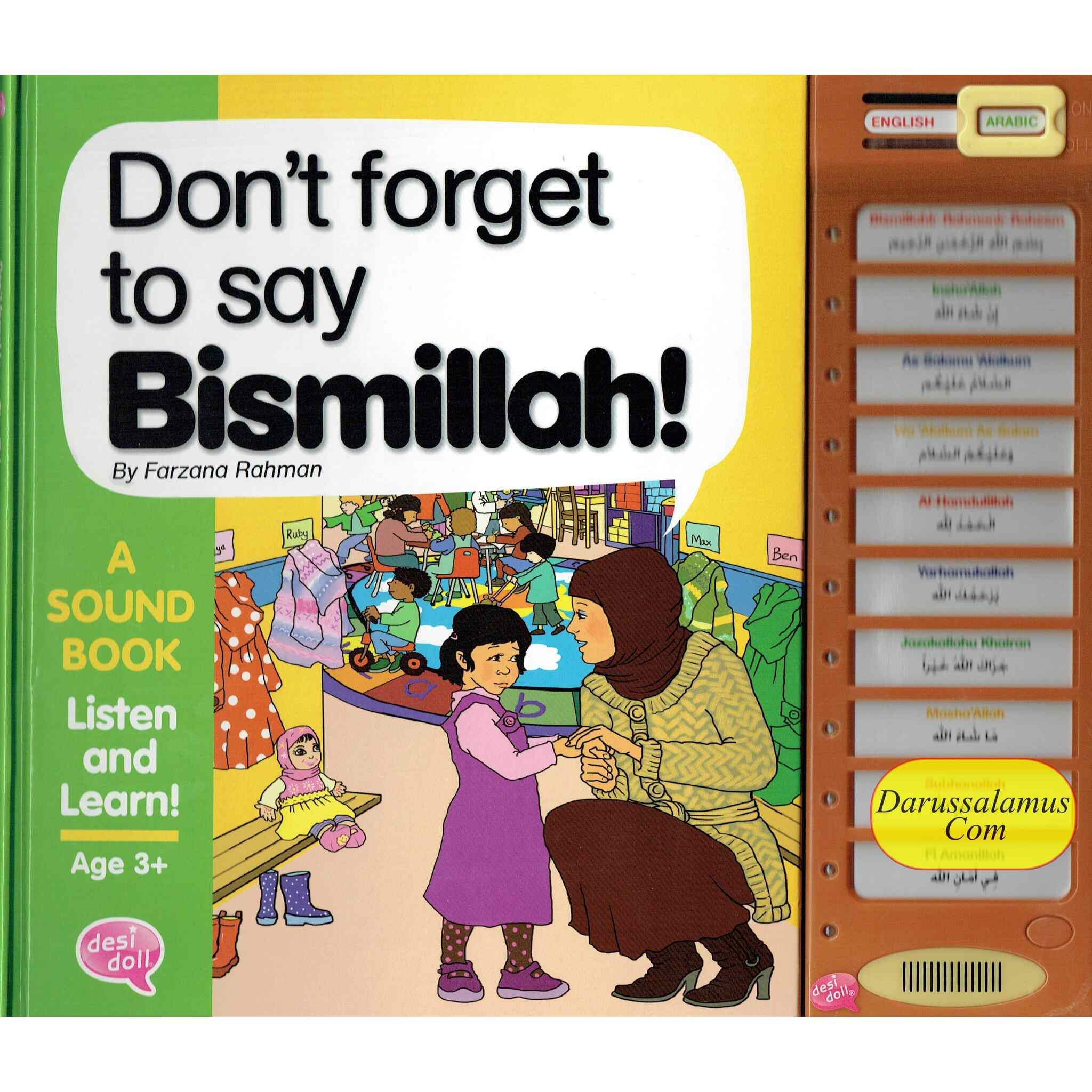 Dont Forget To Say Bismillah ( A sound Book ) By Desi Doll Company、mySite、topwebapps