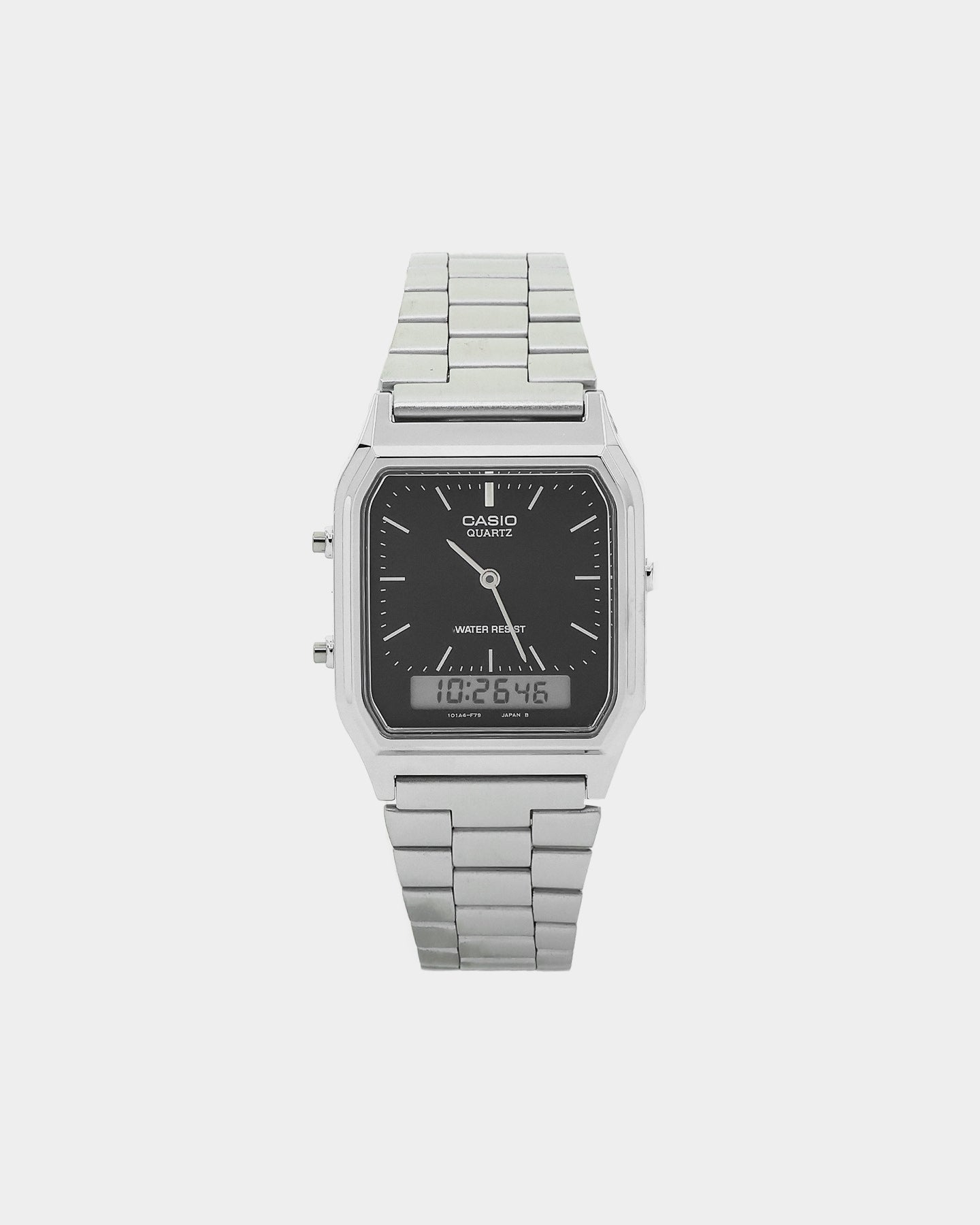 Casio AQ230A-1DS Watch Silver/Black、mySite、zt4zffjzw
