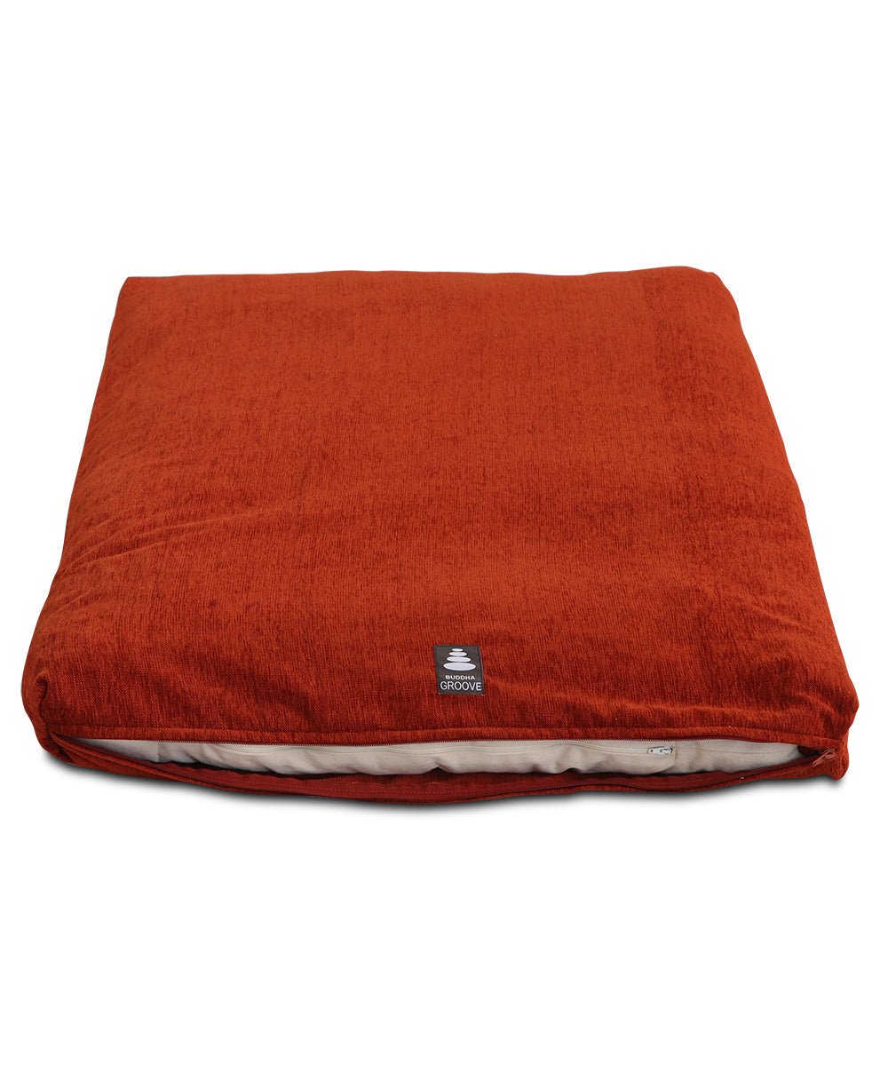Rust Chenille Zabuton Meditation Cushion、mySite、topwebapps