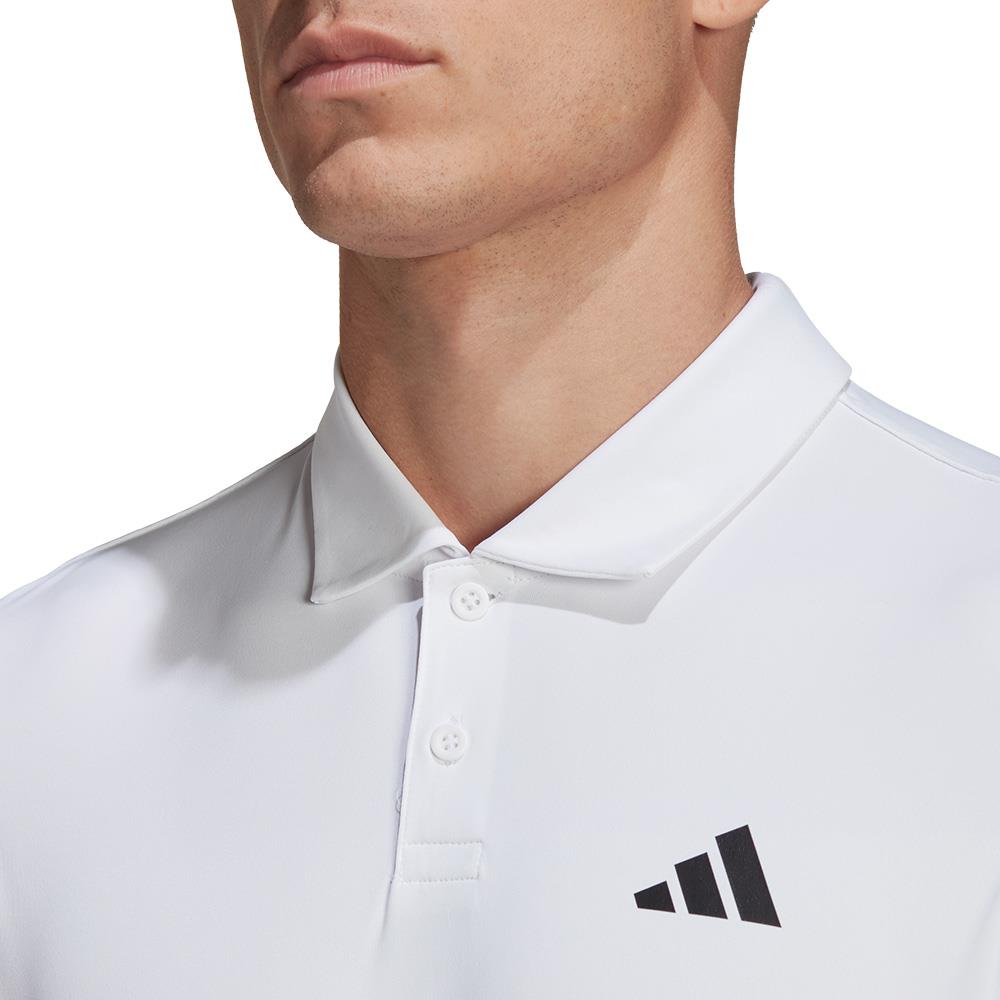 adidas Men's Club 3 Stripe Polo - White