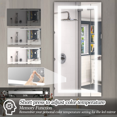 (Same as W134070942/L4004) 72"×36" LED Mirror Light Bathroom,anti-Fog & Dimming Led Bathroom Vanity Mirror、、eastwooduniform