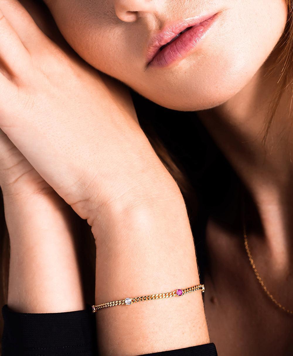 Birthstone Bracelet October 18ct Gold Plated、mySite、botmansion