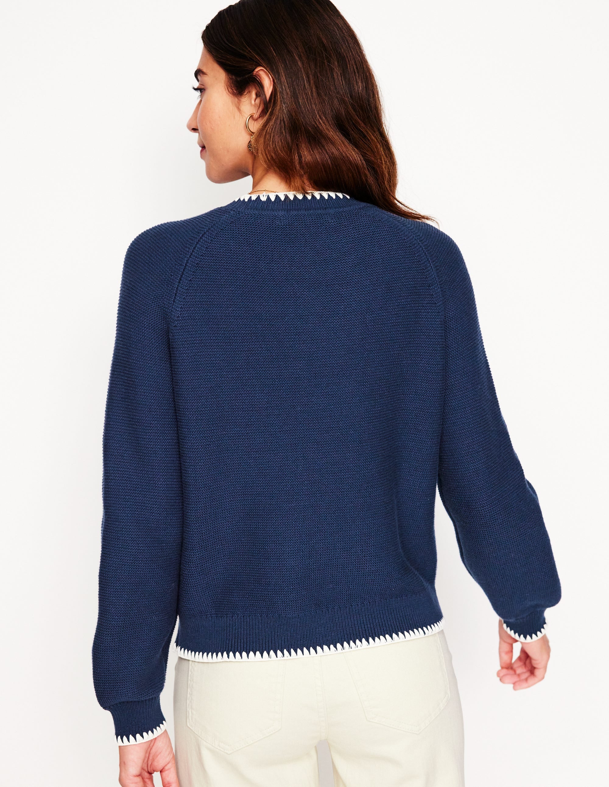  Lena Stitch Detail Sweater-Navy、mySite、ashleygrahame