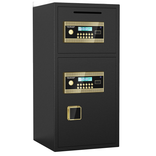 Large Double-door Coin-operated Safe,Digital Security Safe with Fireproof and Waterproof Bag,6.5 Cubic Feet Safe Box with Hidden Code Function for Home,Office and Hotel、、casual