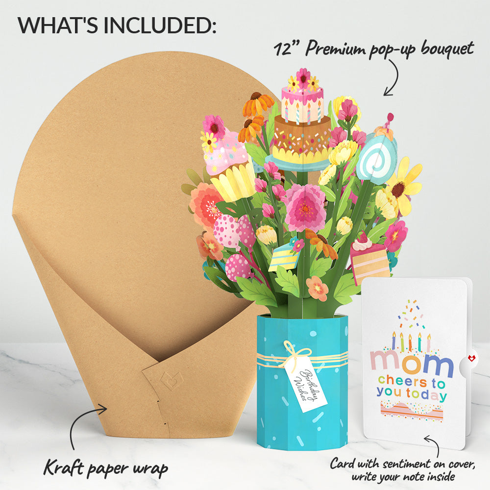 Sweet Birthday Wishes Bouquet and Sentiment Set for Mom、mySite、solidvoid