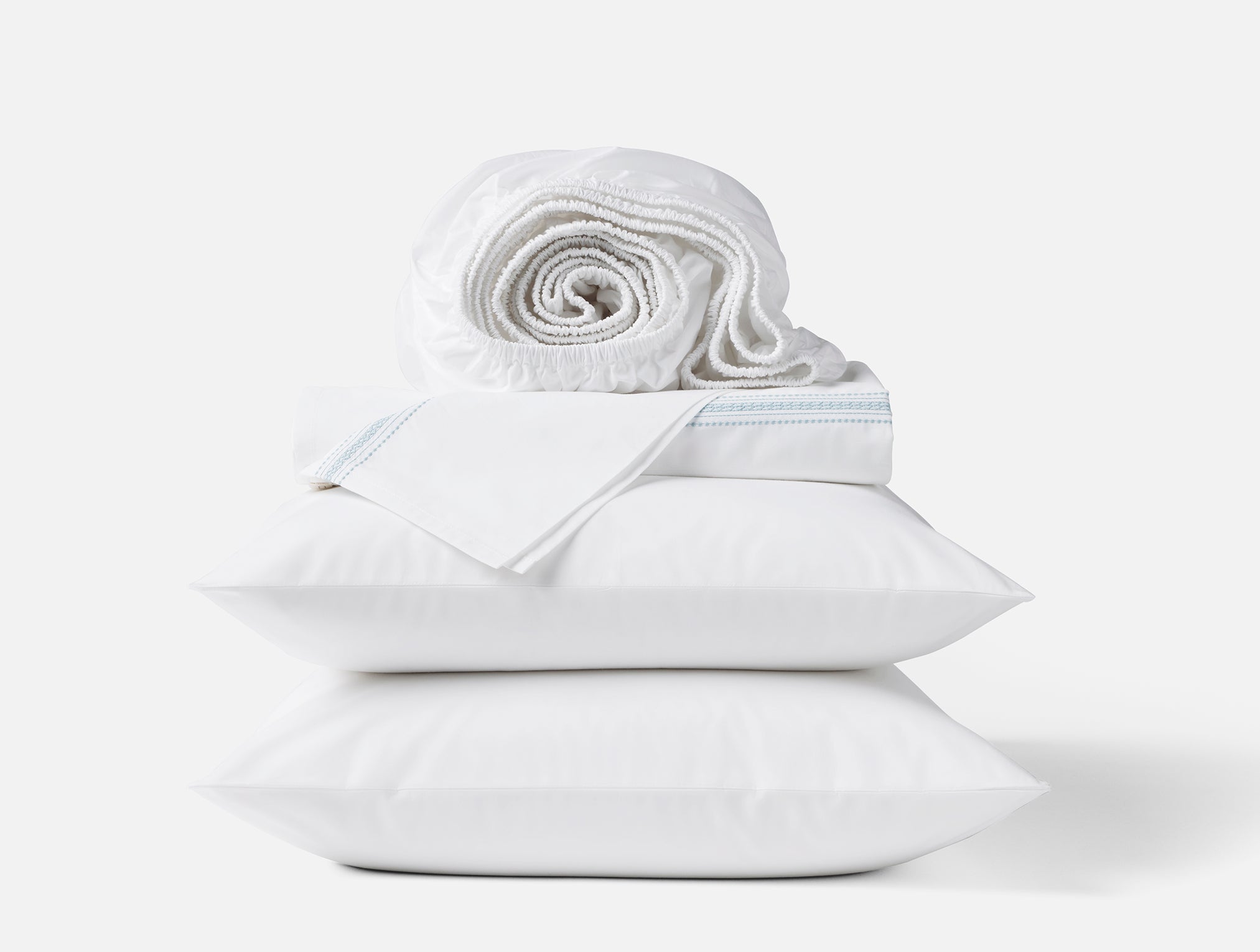  Landscape Embroidered Organic Percale Sheet Set、mySite、sugarbowlscore