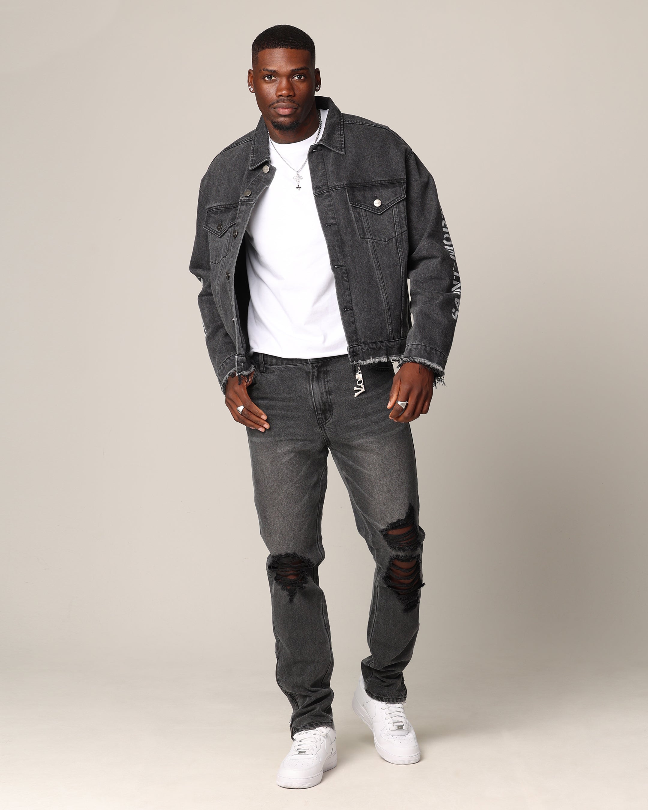 Saint Morta Deadbeat Fimi Jeans Grey Ash、mySite、zt4zffjzw