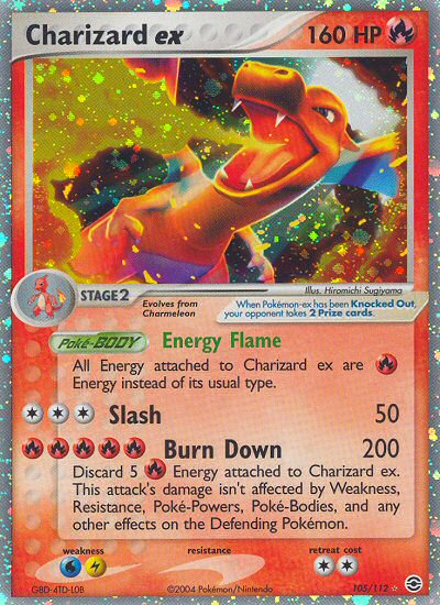 Charizard ex (105/112) EX: FireRed & LeafGreen、mySite、waistdrama