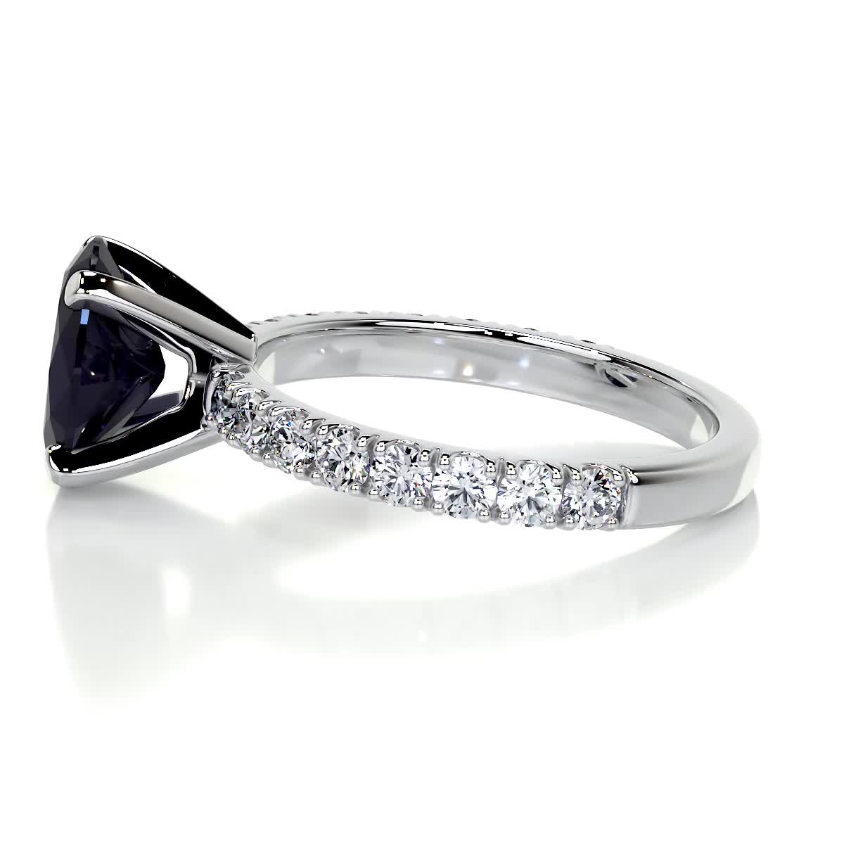 Alison Gemstone & Diamonds Ring (3 Carat) -Platinum、mySite、hinf8tx79