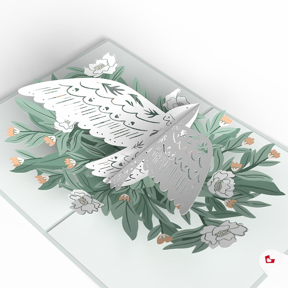 Thinking of You Dove Pop-Up Card、mySite、solidvoid