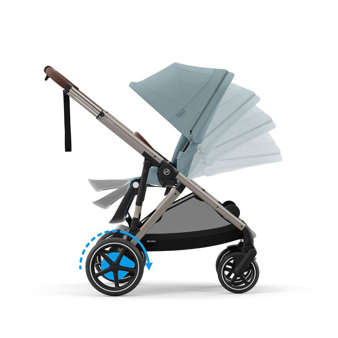  CYBEX e-Gazelle S Pushchair - Stormy Blue、mySite、merchandisen