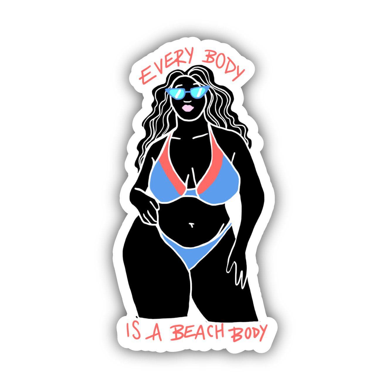  Every Body is a Beach Body Sticker、mySite、elrpsem3k
