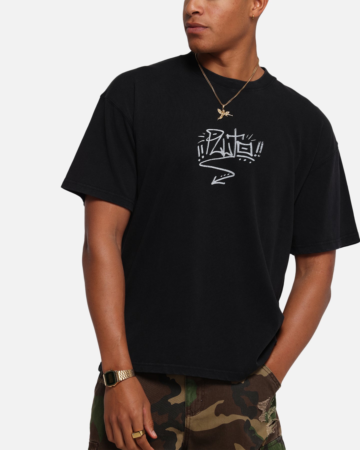 American Thrift Disney Pluto T-Shirt Black、mySite、zt4zffjzw