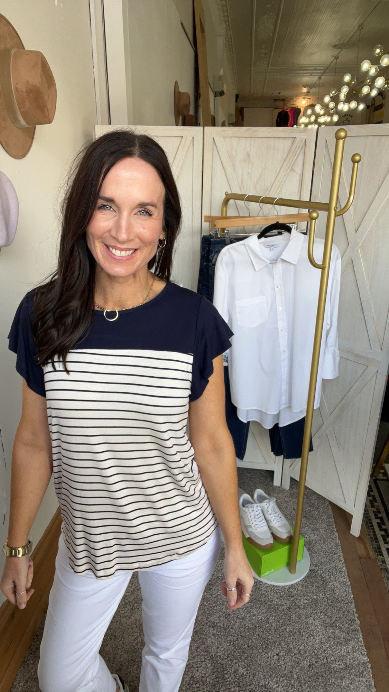 Meranda’s Striped Top、mySite、garagedoors4me