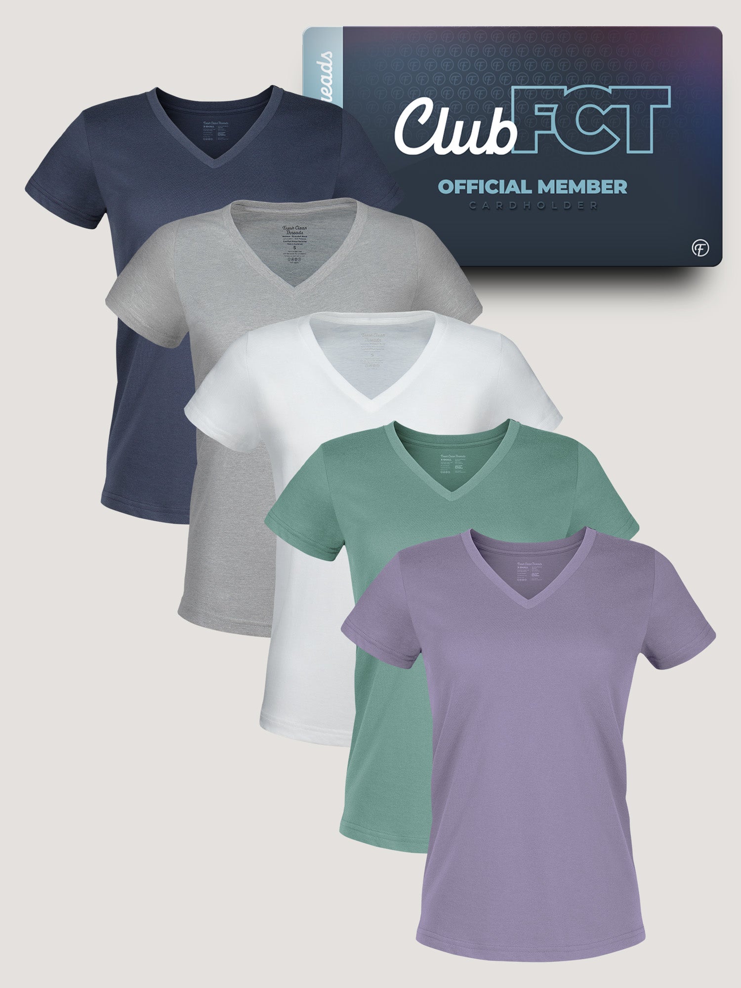  Women's V-Neck Dawn Member 5-Pack、mySite、ghnorth