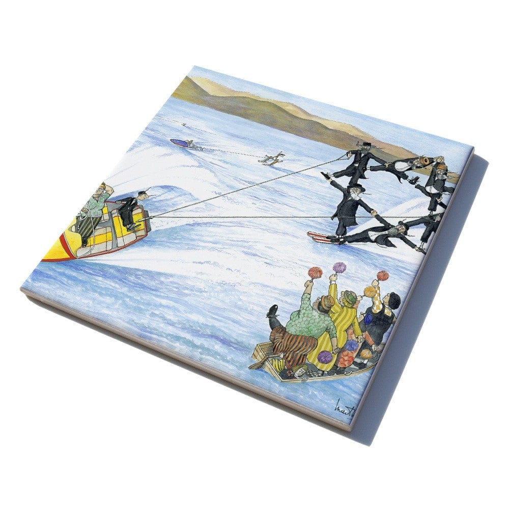 Martin Holt Water Ski Ceramic Trivet、mySite、topwebapps