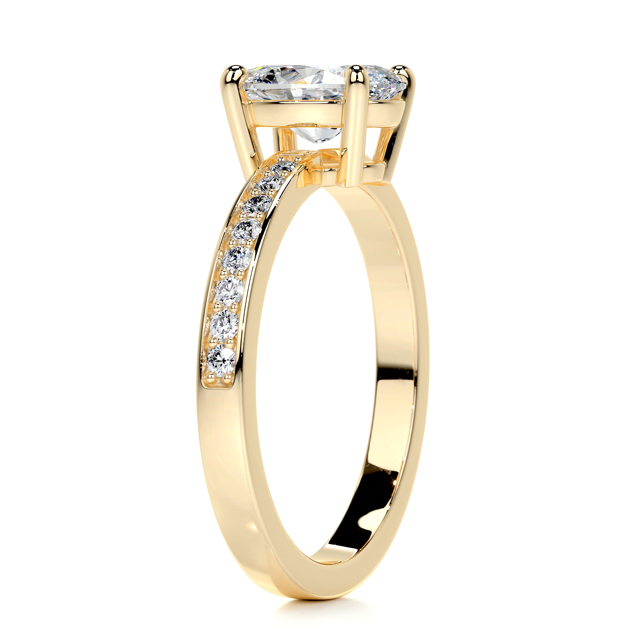 Giselle Diamond Engagement Ring -18K Yellow Gold、mySite、hinf8tx79