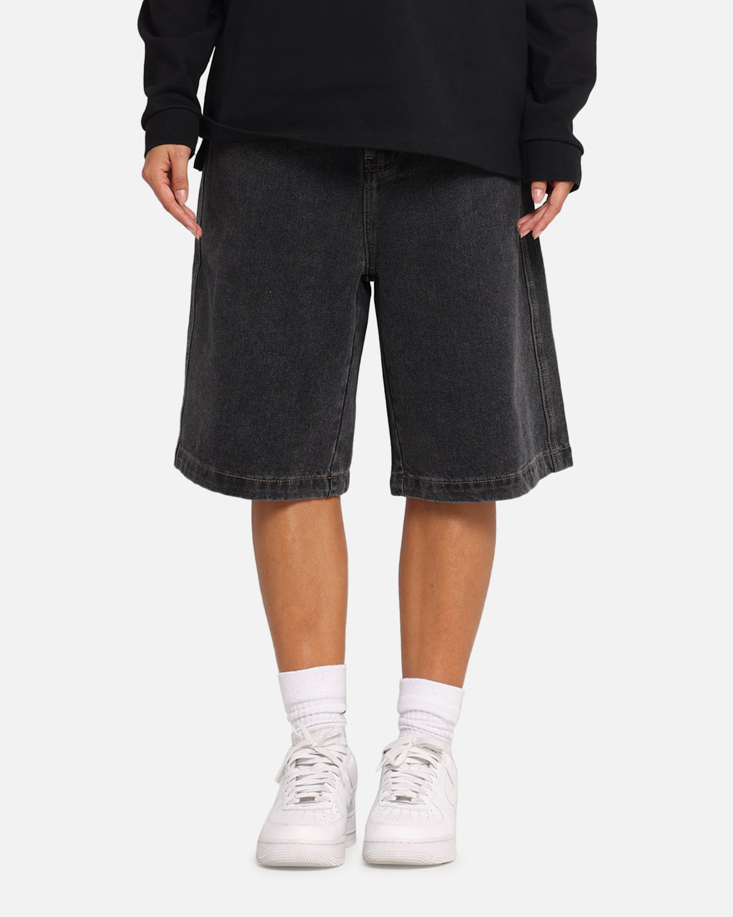 X-Large Bull Denim 91 Shorts Washed Black、mySite、zt4zffjzw