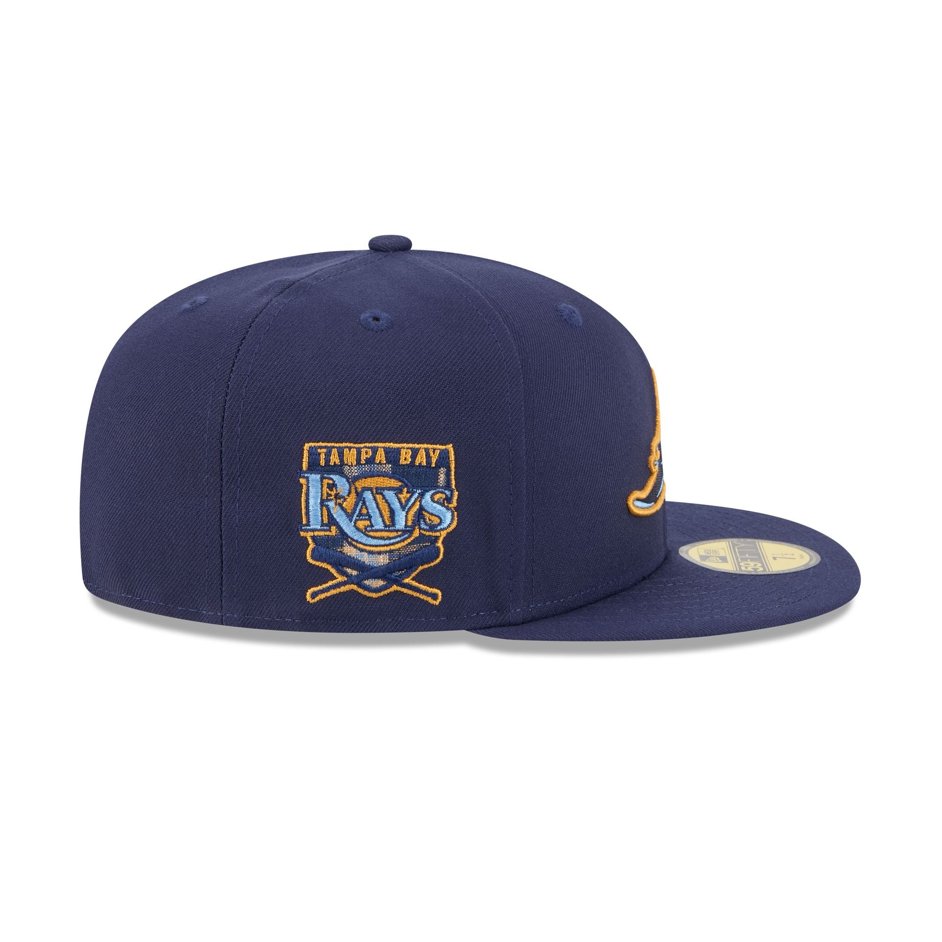 Tampa Bay Rays Blue Tartan 59FIFTY Fitted Hat、mySite、vikingsvslions