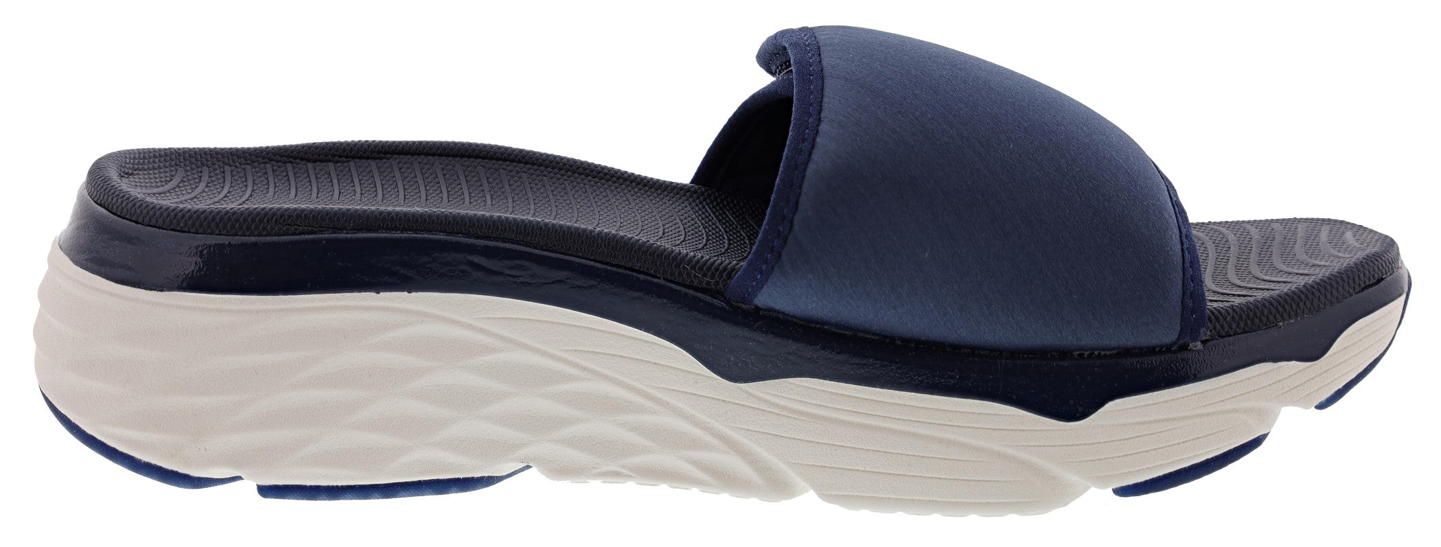 Skechers Women's Max Cushioning Adjustable Strap Slip On Exclusive Sandal、mySite、dreamappss