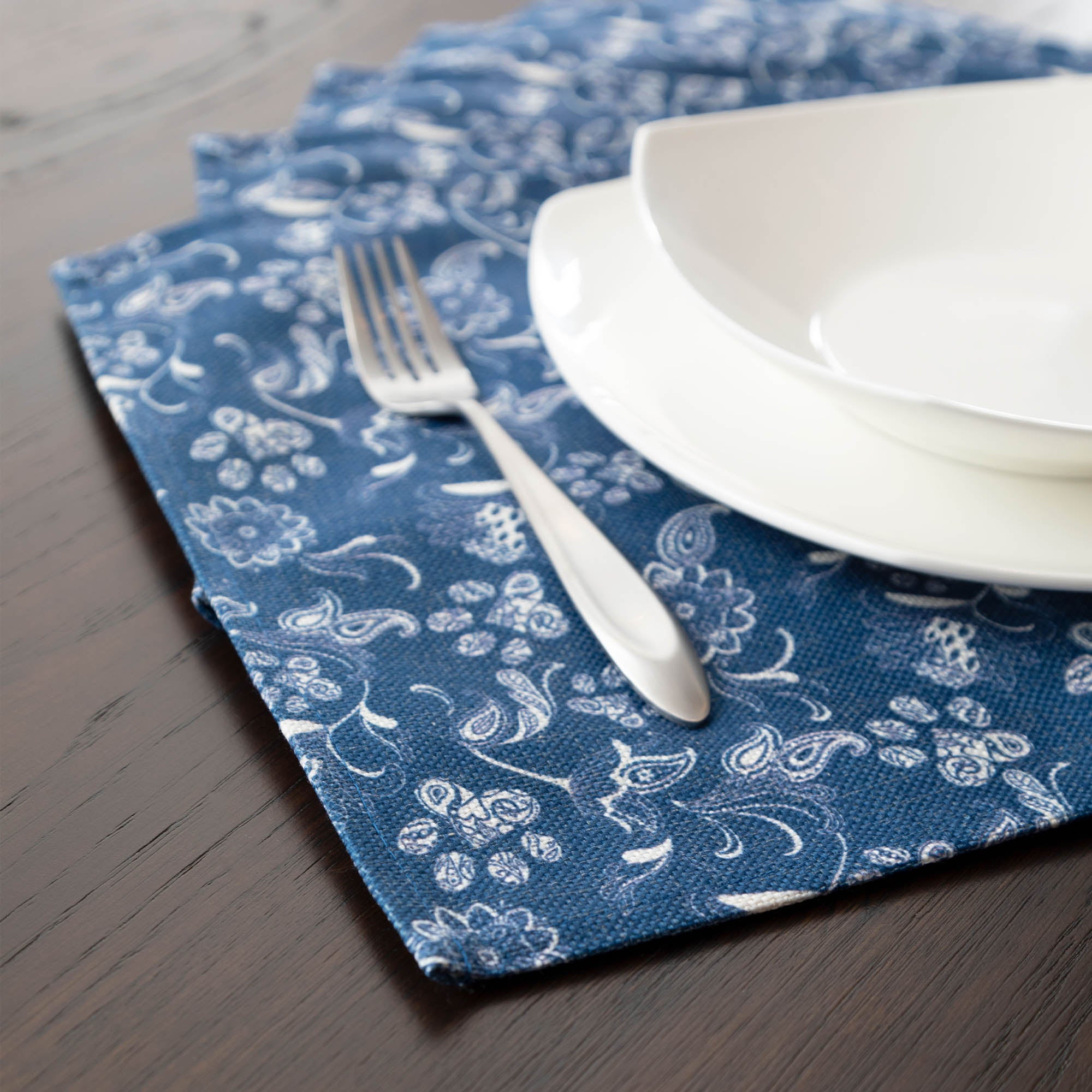 Blue Paisley Placemats - Set of 6、mySite、camillekostekn