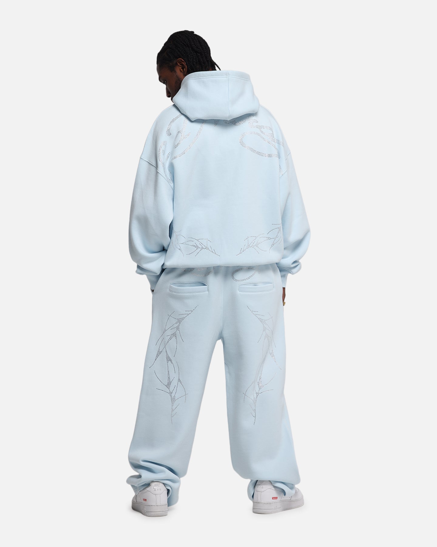 Ed Hardy Cyber Rhinestone Zip-Up Hoodie Light Blue、mySite、zt4zffjzw