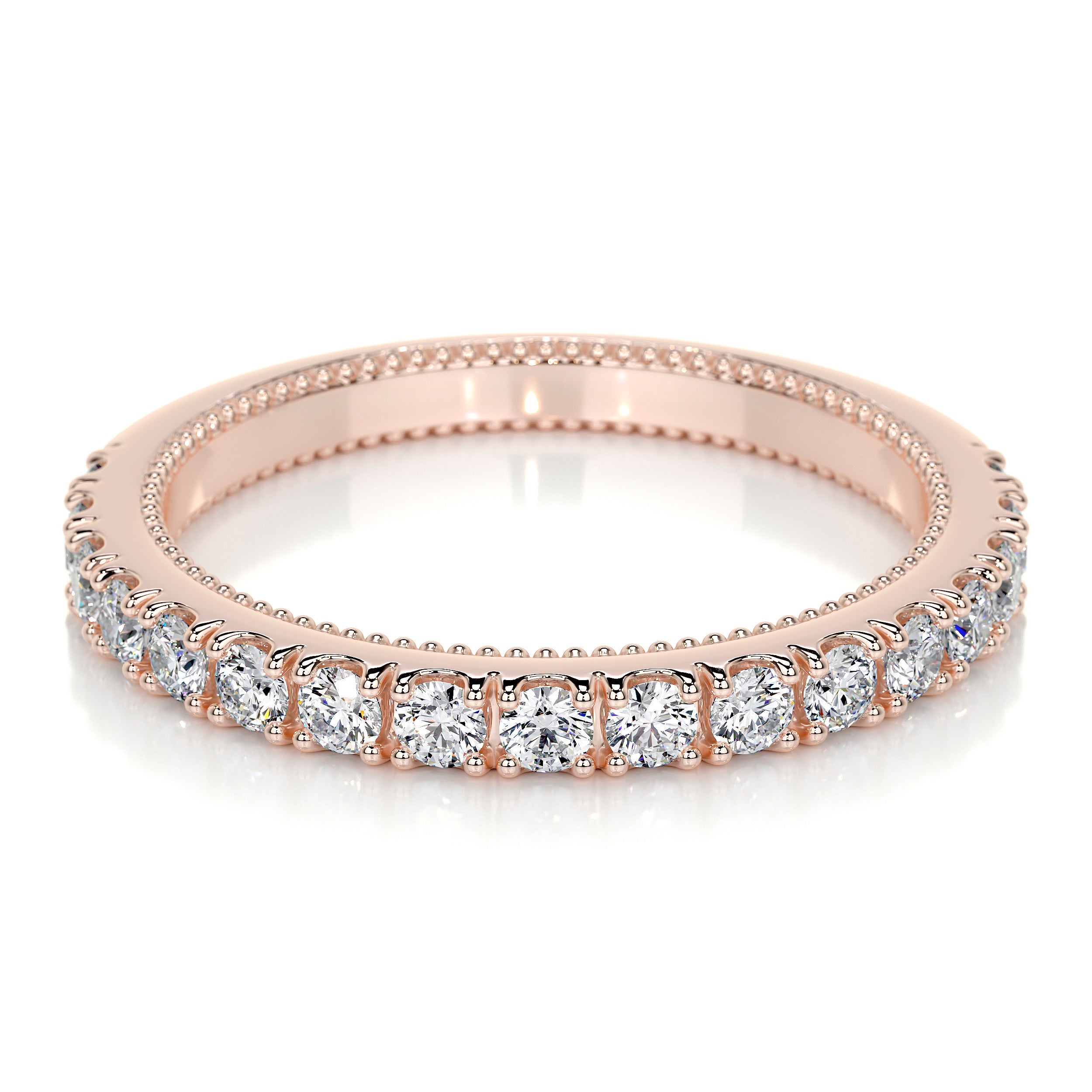 Blair Lab Grown Diamond Milgrain Wedding Ring (0.5 Carat) -14K Rose Gold、mySite、hinf8tx79