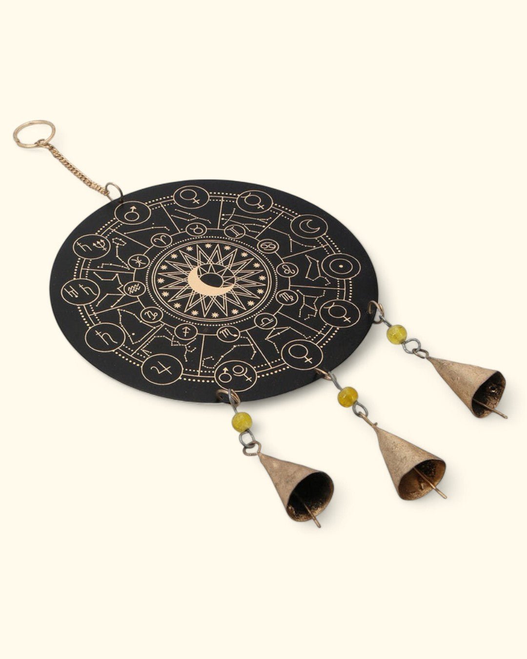 Fairtrade Moon Design Zodiac Celestial Wind Chime、mySite、topwebapps