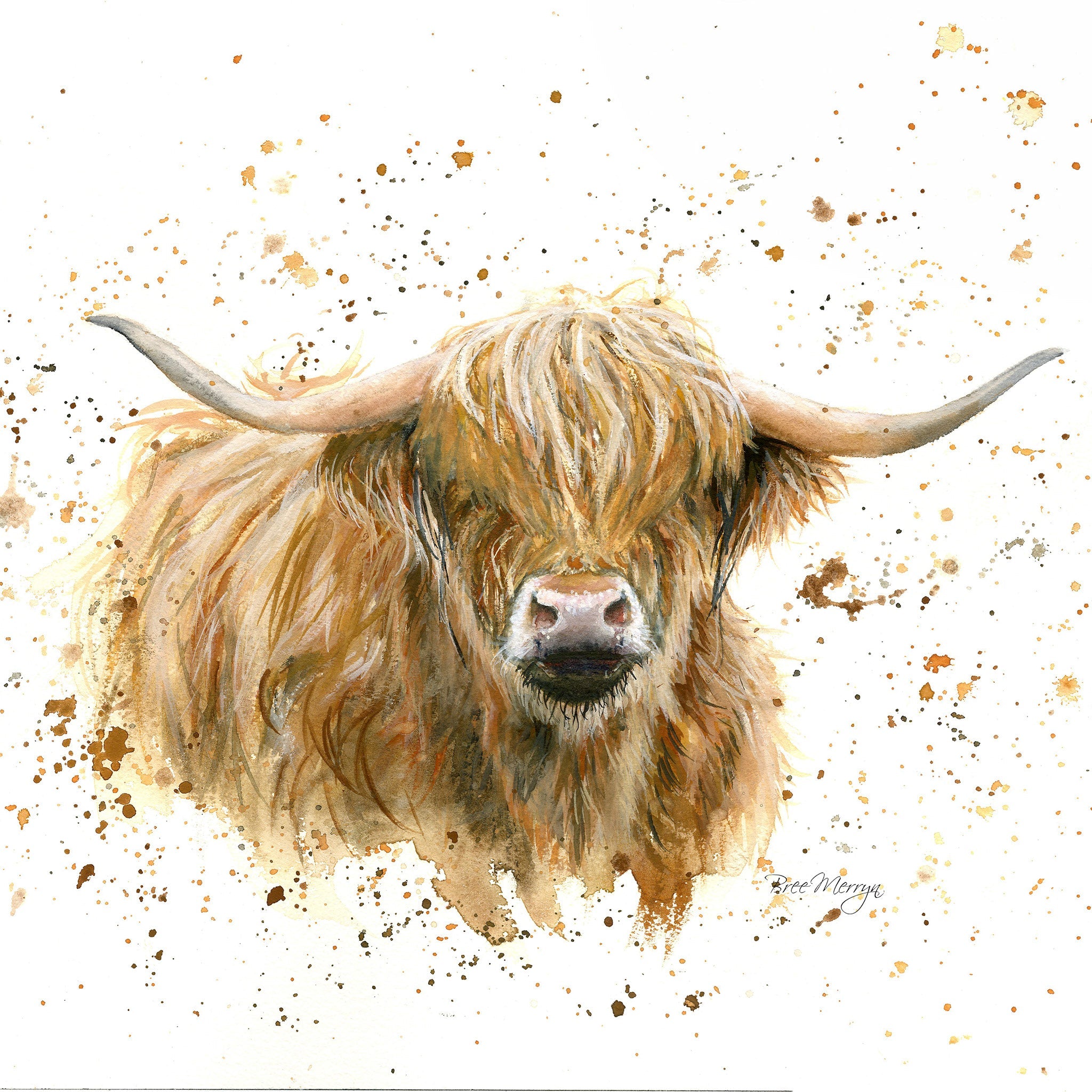 Highland Cow Cushion - Blair、mySite、g9winljtr