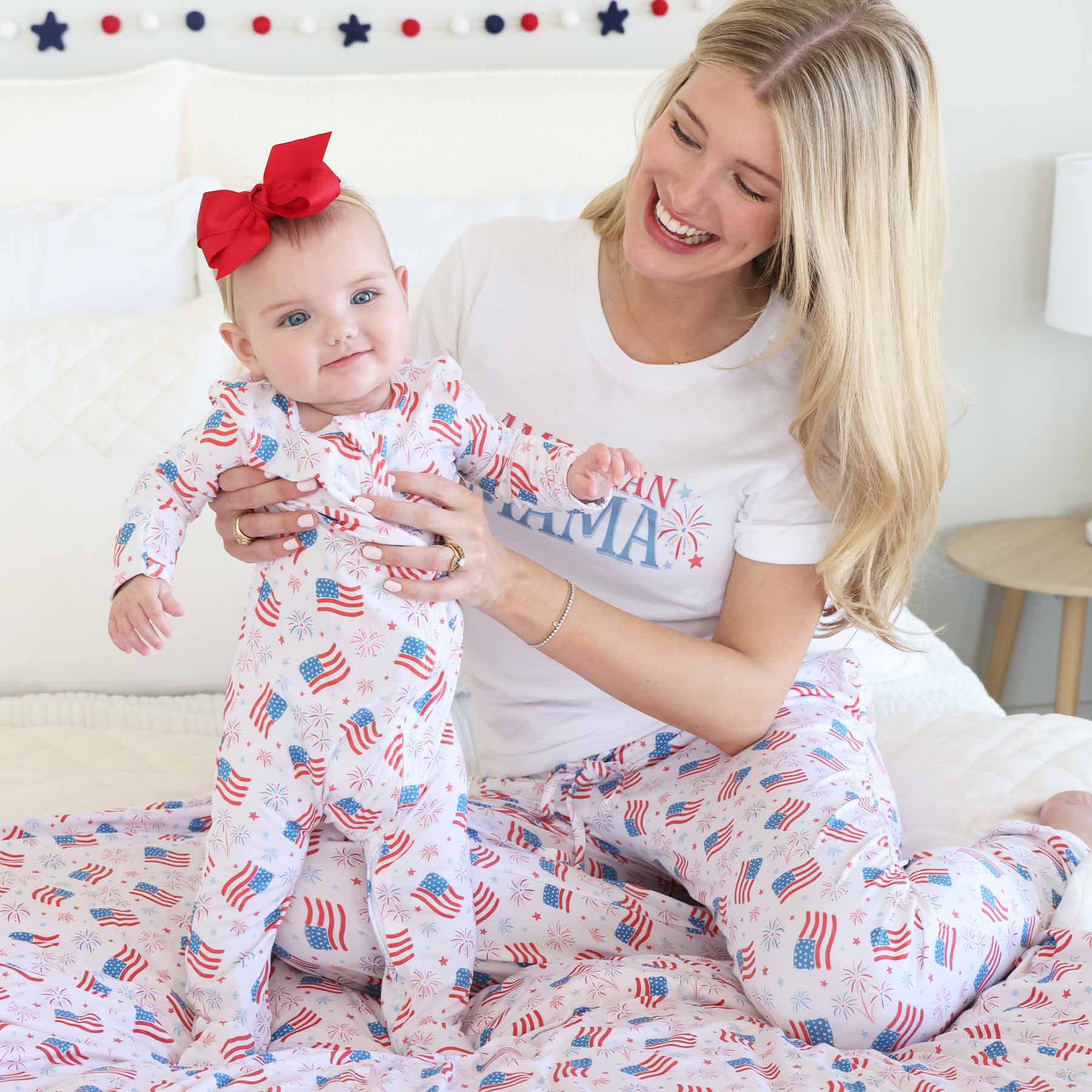  American Mama Fireworks Graphic Tee | White、mySite、layawaytickets