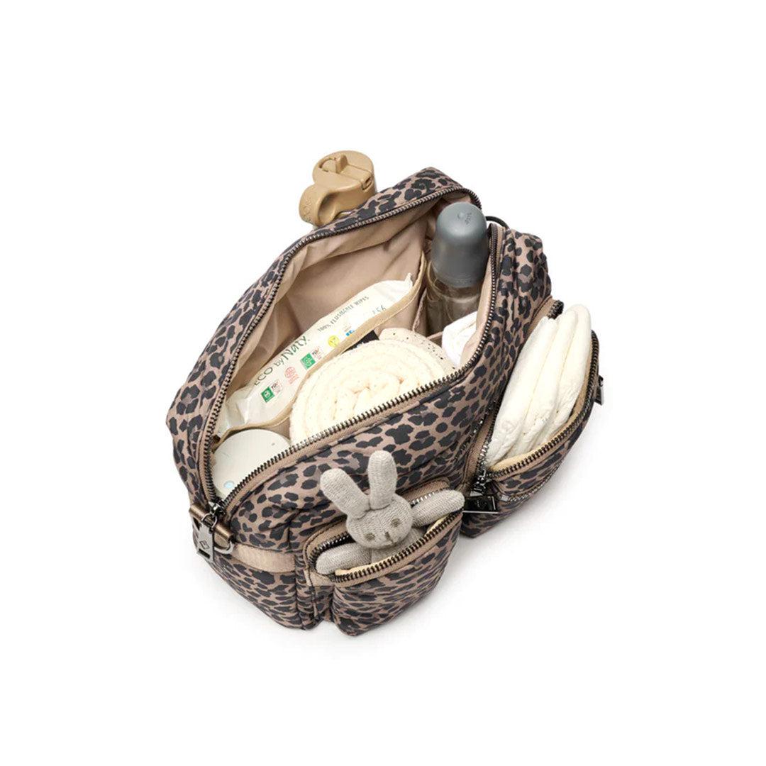 Tiba + Marl Axel Buggy Organiser / Changing Bag - Tonal Brown Leopard、mySite、merchandisen