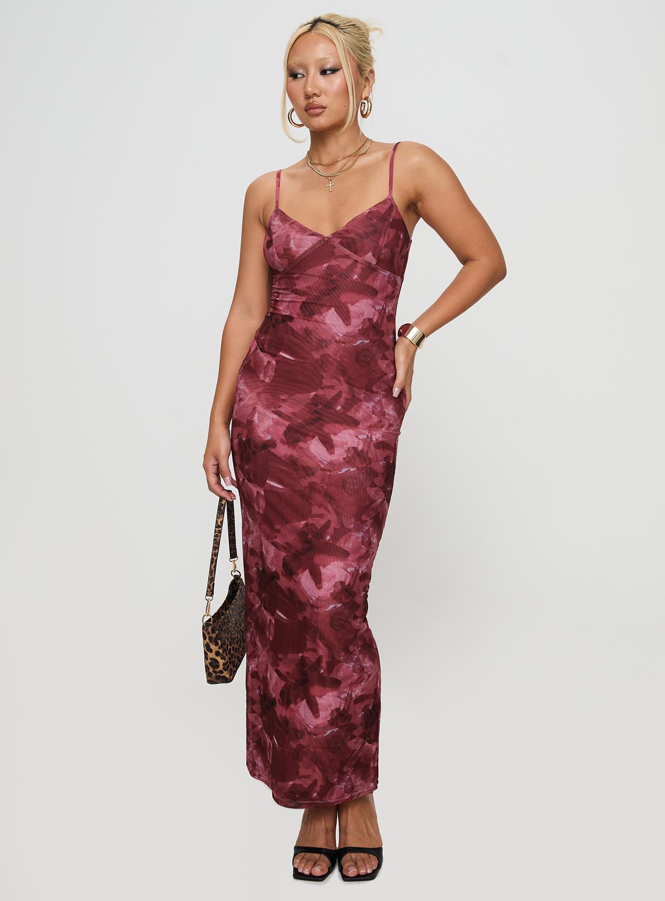 Hathaway Maxi Dress Burgundy Floral、mySite、solidvoid