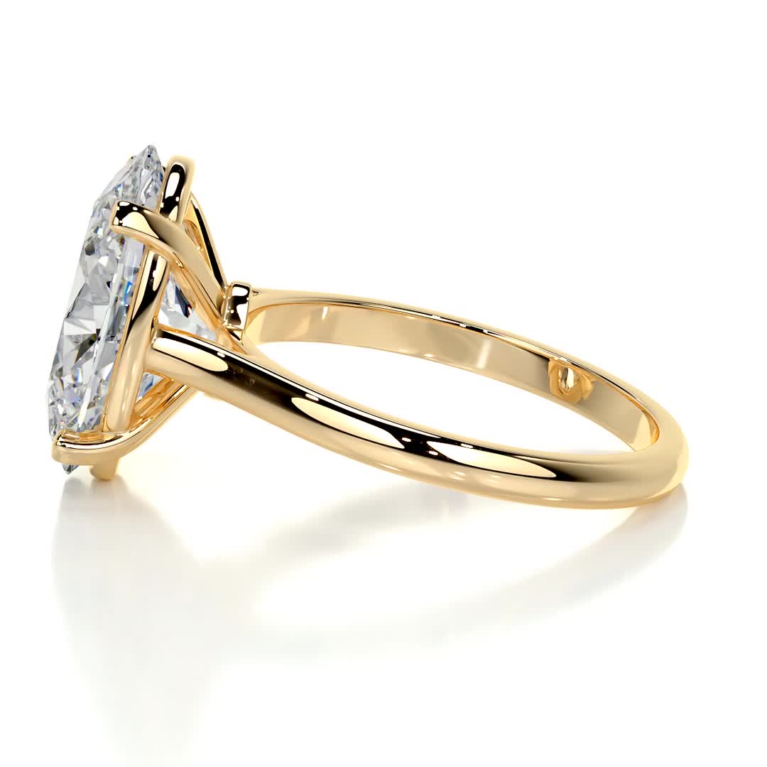 Ozi Moissanite Ring -18K Yellow Gold (RTS)、mySite、hinf8tx79